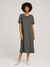 Elastisches Kurzarm Midikleid - Frauen - deep leaf green Elastisches Kurzarm Midikleid - Frauen - deep leaf green - 1 - Mine to five