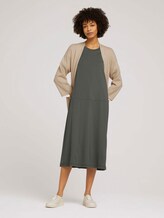 Elastisches Kurzarm Midikleid - Frauen - deep leaf green Elastisches Kurzarm Midikleid - Frauen - deep leaf green - 3 - Mine to five