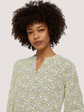 Feminine Bluse mit Blumenmuster - Frauen - mellow yellow flower design Feminine Bluse mit Blumenmuster - Frauen - mellow yellow flower design - 9 - Mine to five