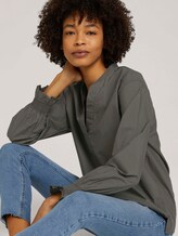 Oversized Bluse mit Ärmeldetail - Frauen - deep leaf green Oversized Bluse mit Ärmeldetail - Frauen - deep leaf green - 5 - Mine to five