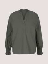 Oversized Bluse mit Ärmeldetail - Frauen - deep leaf green Oversized Bluse mit Ärmeldetail - Frauen - deep leaf green - 7 - Mine to five