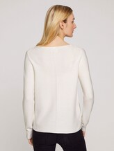 Strukturierter Pullover mit Bio-Baumwolle - Frauen - Whisper White Strukturierter Pullover mit Bio-Baumwolle - Frauen - Whisper White - 2 - TOM TAILOR