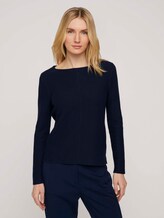 Strukturierter Pullover mit Bio-Baumwolle - Frauen - Sky Captain Blue Strukturierter Pullover mit Bio-Baumwolle - Frauen - Sky Captain Blue - 1 - TOM TAILOR