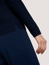 Strukturierter Pullover mit Bio-Baumwolle - Frauen - Sky Captain Blue Strukturierter Pullover mit Bio-Baumwolle - Frauen - Sky Captain Blue - 10 - TOM TAILOR
