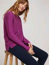 Strukturierter Pullover mit Bio-Baumwolle - Frauen - plum blossom lilac Strukturierter Pullover mit Bio-Baumwolle - Frauen - plum blossom lilac - 5 - TOM TAILOR