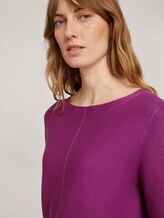 Strukturierter Pullover mit Bio-Baumwolle - Frauen - plum blossom lilac Strukturierter Pullover mit Bio-Baumwolle - Frauen - plum blossom lilac - 9 - TOM TAILOR