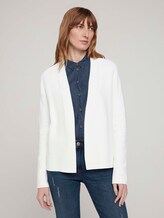 Strukturierter Cardigan mit Bio-Baumwolle - Frauen - Whisper White Strukturierter Cardigan mit Bio-Baumwolle - Frauen - Whisper White - 1 - TOM TAILOR