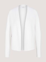 Strukturierter Cardigan mit Bio-Baumwolle - Frauen - Whisper White Strukturierter Cardigan mit Bio-Baumwolle - Frauen - Whisper White - 7 - TOM TAILOR