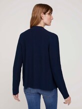 Strukturierter Cardigan mit Bio-Baumwolle - Frauen - Sky Captain Blue Strukturierter Cardigan mit Bio-Baumwolle - Frauen - Sky Captain Blue - 2 - TOM TAILOR
