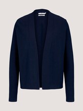Strukturierter Cardigan mit Bio-Baumwolle - Frauen - Sky Captain Blue Strukturierter Cardigan mit Bio-Baumwolle - Frauen - Sky Captain Blue - 7 - TOM TAILOR