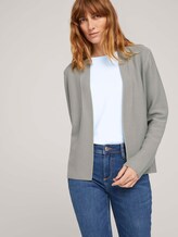 Strukturierter Cardigan mit Bio-Baumwolle - Frauen - Prairie Grass Green Strukturierter Cardigan mit Bio-Baumwolle - Frauen - Prairie Grass Green - 5 - TOM TAILOR