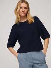 Strukturierter Pullover mit Bio-Baumwolle - Frauen - Sky Captain Blue Strukturierter Pullover mit Bio-Baumwolle - Frauen - Sky Captain Blue - 5 - TOM TAILOR