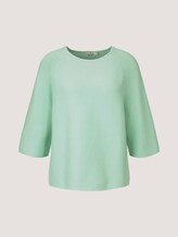 Strukturierter Pullover mit Bio-Baumwolle - Frauen - minty green Strukturierter Pullover mit Bio-Baumwolle - Frauen - minty green - 7 - TOM TAILOR