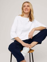 Pullover mit Bio-Baumwolle - Frauen - Whisper White Pullover mit Bio-Baumwolle - Frauen - Whisper White - 5 - TOM TAILOR