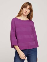 Pullover mit Bio-Baumwolle - Frauen - plum blossom lilac Pullover mit Bio-Baumwolle - Frauen - plum blossom lilac - 1 - TOM TAILOR
