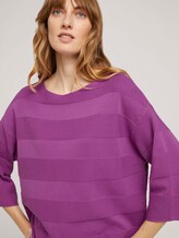 Pullover mit Bio-Baumwolle - Frauen - plum blossom lilac Pullover mit Bio-Baumwolle - Frauen - plum blossom lilac - 9 - TOM TAILOR