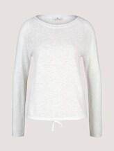 Feiner Strickpullover mit Linienstruktur - Frauen - Whisper White Feiner Strickpullover mit Linienstruktur - Frauen - Whisper White - 7 - TOM TAILOR