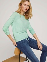Feiner Strickpullover mit Linienstruktur - Frauen - minty green Feiner Strickpullover mit Linienstruktur - Frauen - minty green - 5 - TOM TAILOR