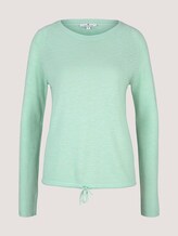 Feiner Strickpullover mit Linienstruktur - Frauen - minty green Feiner Strickpullover mit Linienstruktur - Frauen - minty green - 7 - TOM TAILOR