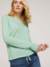 Feiner Strickpullover mit Linienstruktur - Frauen - minty green Feiner Strickpullover mit Linienstruktur - Frauen - minty green - 9 - TOM TAILOR