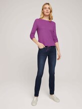 Feiner Strickpullover mit Linienstruktur - Frauen - plum blossom lilac Feiner Strickpullover mit Linienstruktur - Frauen - plum blossom lilac - 3 - TOM TAILOR