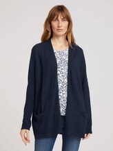 Feiner Cardigan mit Linienstruktur - Frauen - Sky Captain Blue Feiner Cardigan mit Linienstruktur - Frauen - Sky Captain Blue - 1 - TOM TAILOR
