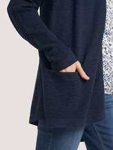 Feiner Cardigan mit Linienstruktur - Frauen - Sky Captain Blue Feiner Cardigan mit Linienstruktur - Frauen - Sky Captain Blue - 10 - TOM TAILOR