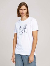 T-Shirt mit Bio-Baumwolle - Männer - White T-Shirt mit Bio-Baumwolle - Männer - White - 1 - TOM TAILOR Denim