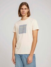 T-Shirt mit Bio-Baumwolle - Männer - light almond T-Shirt mit Bio-Baumwolle - Männer - light almond - 1 - TOM TAILOR Denim
