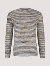 Sweatshirt in Melange-Optik - Männer - blue aqua white mouline Sweatshirt in Melange-Optik - Männer - blue aqua white mouline - 7 - TOM TAILOR