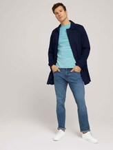Sweatshirt in Melange-Optik - Männer - aqua yellow white mouline Sweatshirt in Melange-Optik - Männer - aqua yellow white mouline - 3 - TOM TAILOR