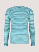 Sweatshirt in Melange-Optik - Männer - aqua yellow white mouline Sweatshirt in Melange-Optik - Männer - aqua yellow white mouline - 7 - TOM TAILOR