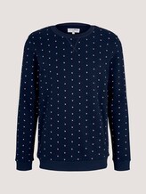 gemustertes Sweatshirt - Männer - navy colored squares print gemustertes Sweatshirt - Männer - navy colored squares print - 7 - TOM TAILOR Denim