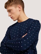 gemustertes Sweatshirt - Männer - navy colored squares print gemustertes Sweatshirt - Männer - navy colored squares print - 9 - TOM TAILOR Denim