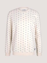 gemustertes Sweatshirt - Männer - almond colored squares print gemustertes Sweatshirt - Männer - almond colored squares print - 7 - TOM TAILOR Denim
