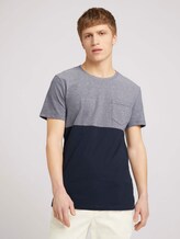 T-Shirt in Color-Blocking - Männer - Sky Captain Blue T-Shirt in Color-Blocking - Männer - Sky Captain Blue - 1 - TOM TAILOR Denim