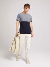 T-Shirt in Color-Blocking - Männer - Sky Captain Blue T-Shirt in Color-Blocking - Männer - Sky Captain Blue - 3 - TOM TAILOR Denim