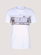 T-Shirt mit Fotoprint - Männer - White T-Shirt mit Fotoprint - Männer - White - 7 - TOM TAILOR Denim
