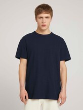 T-Shirt in Melange-Optik - Männer - Sky Captain Blue T-Shirt in Melange-Optik - Männer - Sky Captain Blue - 1 - TOM TAILOR Denim