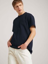 T-Shirt in Melange-Optik - Männer - Sky Captain Blue T-Shirt in Melange-Optik - Männer - Sky Captain Blue - 5 - TOM TAILOR Denim