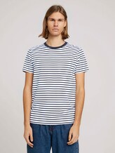 gestreiftes T-Shirt - Männer - navy white thin stripe gestreiftes T-Shirt - Männer - navy white thin stripe - 1 - TOM TAILOR Denim