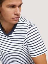 gestreiftes T-Shirt - Männer - navy white thin stripe gestreiftes T-Shirt - Männer - navy white thin stripe - 9 - TOM TAILOR Denim