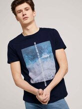 T-Shirt mit Bio-Baumwolle - Männer - Sky Captain Blue T-Shirt mit Bio-Baumwolle - Männer - Sky Captain Blue - 5 - TOM TAILOR Denim