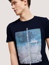 T-Shirt mit Bio-Baumwolle - Männer - Sky Captain Blue T-Shirt mit Bio-Baumwolle - Männer - Sky Captain Blue - 9 - TOM TAILOR Denim
