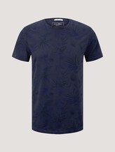 gemustertes T-Shirt mit Bio-Baumwolle - Männer - navy blue thistle print gemustertes T-Shirt mit Bio-Baumwolle - Männer - navy blue thistle print - 7 - TOM TAILOR Denim