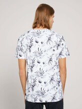 gemustertes T-Shirt mit Bio-Baumwolle - Männer - white navy thistle print gemustertes T-Shirt mit Bio-Baumwolle - Männer - white navy thistle print - 2 - TOM TAILOR Denim