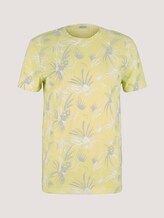 gemustertes T-Shirt mit Bio-Baumwolle - Männer - yellow white thistle print gemustertes T-Shirt mit Bio-Baumwolle - Männer - yellow white thistle print - 7 - TOM TAILOR Denim