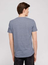 strukturiertes T-Shirt - Männer - Dark Blue Stripe strukturiertes T-Shirt - Männer - Dark Blue Stripe - 2 - TOM TAILOR Denim