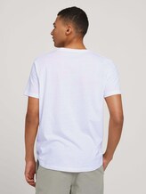 strukturiertes T-Shirt - Männer - White strukturiertes T-Shirt - Männer - White - 2 - TOM TAILOR Denim