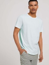 strukturiertes T-Shirt - Männer - mint white yd thin stripe strukturiertes T-Shirt - Männer - mint white yd thin stripe - 5 - TOM TAILOR Denim